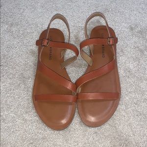 Lucky Brand brown strappy sandals